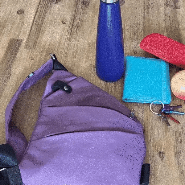 StrideSafe™ bag in use