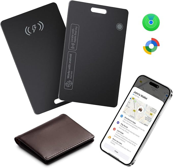 StrideSafe™ Carte de localisation pour portefeuille – Apple Find My et Google Find Hub
