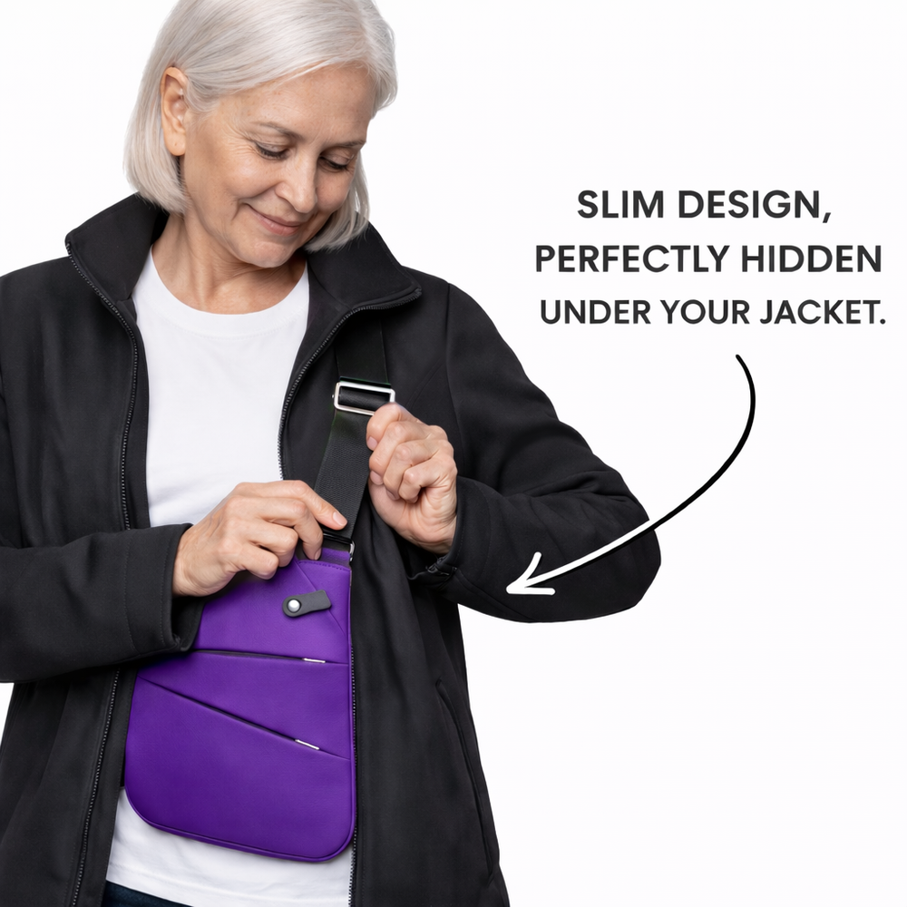 Slim design, perfectly hidden under your jacket