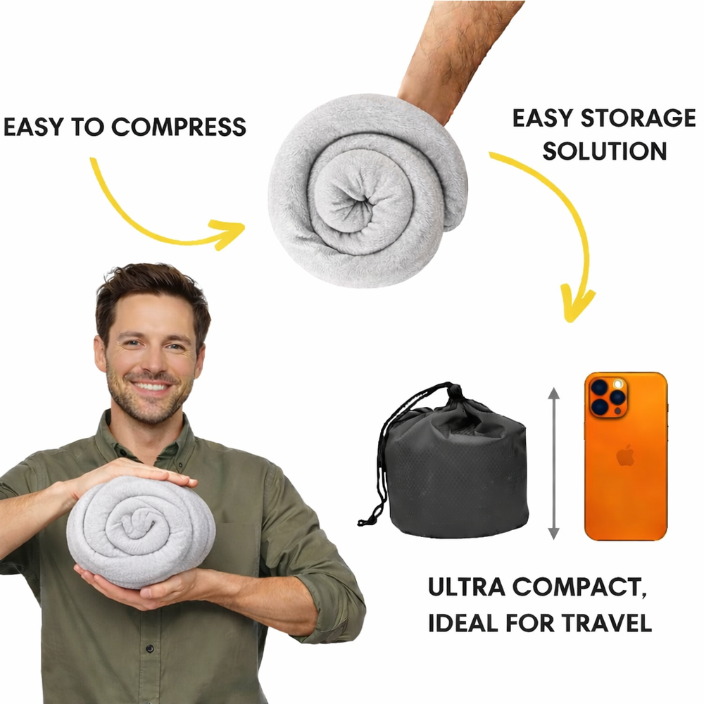 Oreiller cervical StrideSafe™ – Dormez en toute sécurité et confortablement !